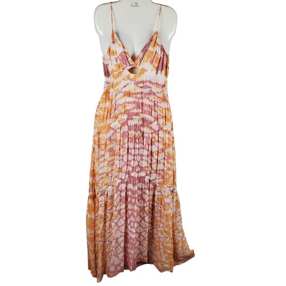 YFB Delphine Maxi Dress XS Lavender Kaleidoscope NWT Cottagecore Beach Boho - Picture 1 of 11
